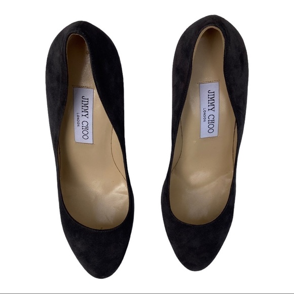 Jimmy Choo Suede Talent Sue Pumps in Mink Pewter Size 40 IT US Women’s 10 - Picture 7 of 16